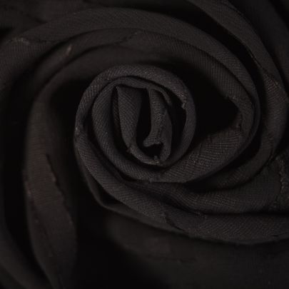 Chiffon Fabric Black Fabric Blouse Fabric (115cmx47cm Remnant Fabric) 