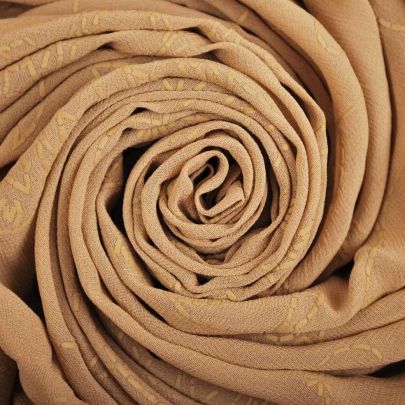 100% Polyester Fabric Beige Fabric Floral Fabric (130 x 250 cm Remant Fabric) 