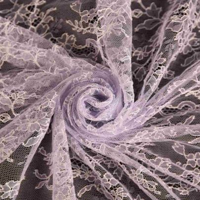 Mesh  Floral  in Lavender (105cm x 110)