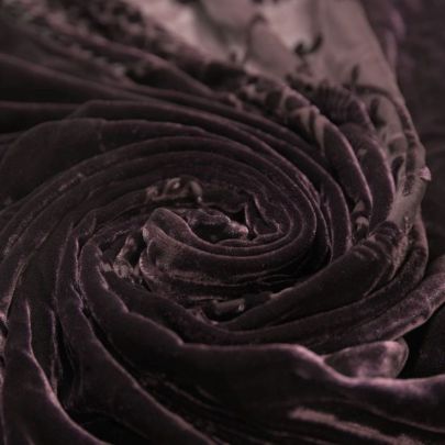 Velvet Devore  in Purple(60cm  x 200cm)