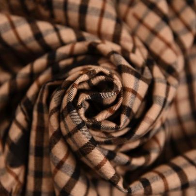 100% Wool DAX Checkered  Burberry Print in Red(150cm x 50cm)