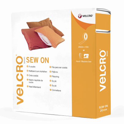 Velcro - Sew On 20mm Tape Black - 10m