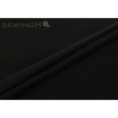 100% Silk Satin Fabric- Black