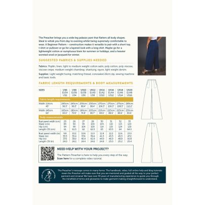 The Sienna Palazzo Trouser - The Pattern Preacher