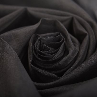 100% Silk Organza Black Fabric