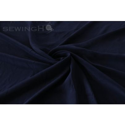 Silk Georgette Fabric in Dark Navy