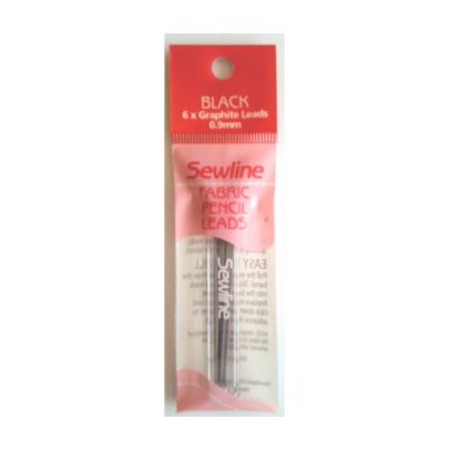 Sewline Mechanical Fabric Pencil Black Refill Leads 6 pack