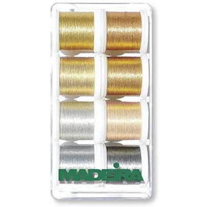 Madeira Metallic Smooth Sewing & Embroidery Thread - 8 x 200m 