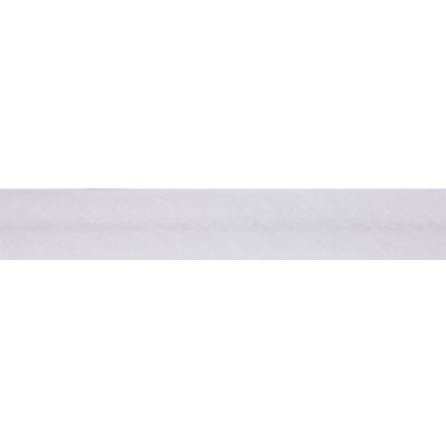 Trimits Polycotton Bias Binding- White: 2.5m X 50mm 
