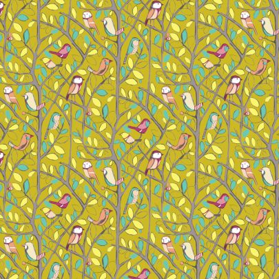 100% Cotton Tweety Pattern in Lime