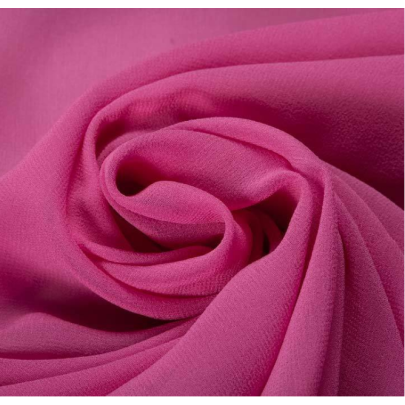 Pink Chiffon Rayon Fabric