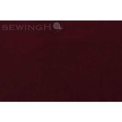 Burnt Maroon Single Wool Crepe Loose Fabric Material for Winters