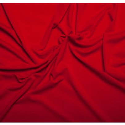 Rayon Elastane Red Fabric