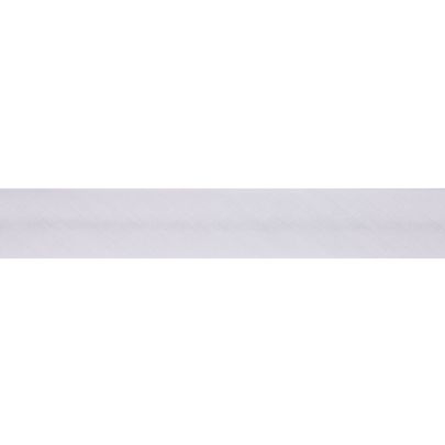 Trimits Polycotton Bias Binding- White: 12mm 