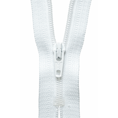 YKK Nylon Dress & Skirt Zip- White 15cm