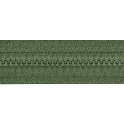 18cm YKK Vislon Sports Open End Zip in Khaki Green