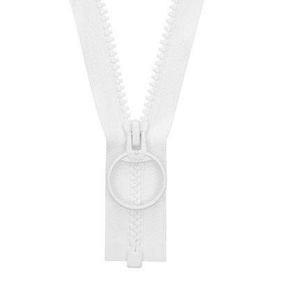 18cm YKK Vislon Sports Open End Zip in White