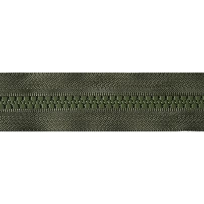 YKK Vislon Heavyweight Open-End Zip- Khaki Green 76cm