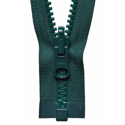 YKK Vislon Reversible Flip Over Zip- Forest Green 61cm