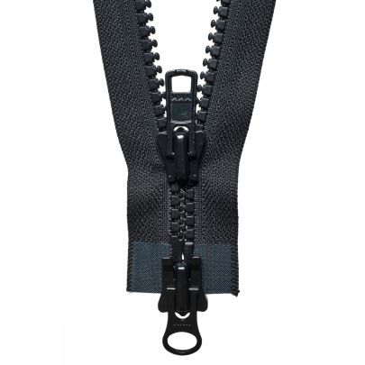 YKK Vislon Two Way Open End Zip- Black 66cm