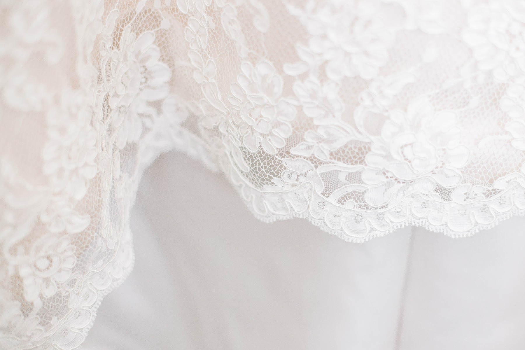 wedding dress embroidery detail